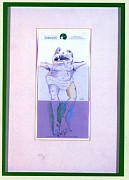 Kippenberger Hotelpapierzelchnung(frog)