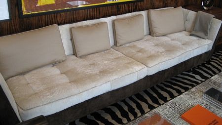 Edward Wormley, Sofa for Dunbar
c. 1950, upholstery and walnut