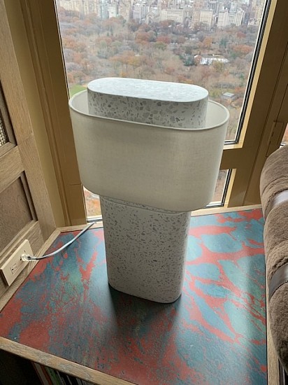 CB2, Pair of RC Shiro Table Lamps
White polyresin, stone base, linen shade